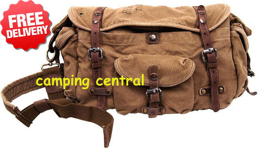 Kakadu Traders Canvas Shoulder Carry Bag Backpack - With Free Shipping