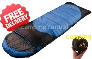 OZtrail Darwin +10 Celcius Compact Sleeping Bag - (Angle View)
