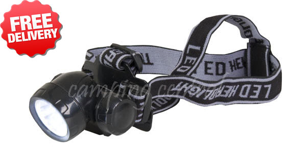 OZtrail LED Head Light Torch Camp Flashlight - With Free Shipping