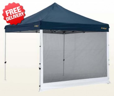 OZtrail Deluxe Gazebo Mesh Wall Walls Kit for 3x3 & 6x3 - (Angle View)