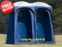 OZtrail Shower Tent Ensuite Duo Change Room Toilet - Front View