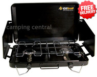 OZtrail 2-Burner Gas Camping Camp Portable Stove Cooker
