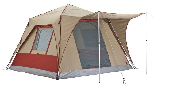 OZtrail Blitz 300 Quick Pitch Canvas Tourer Cabin Tent - Angle View