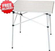 OZtrail Slat Folding Picnic Portable Camping Table - (Angle View)