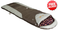 OZtrail Alpine View Jumbo -12 Celcius Sleeping Bag - 230 x 90cm - (Angle View)