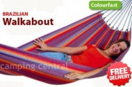 Brazilian Walkabout Single Cotton Hammock - With Free Shipping
