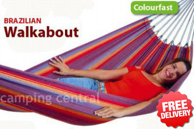 Brazilian Walkabout Single Cotton Hammock - With Free Shipping