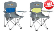 2 X OZtrail Junior Kids Portable Camp Picnic Arm Chair (Twin Set)