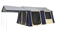 OZtrail 12 x 15 Canvas Cabin Family Tent -  But without the scenery