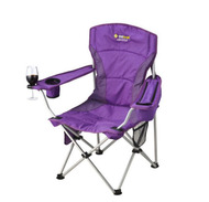 OZtrail Modena Folding Camping Picnic Arm Chair - Angle View