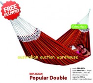 Brazilian Double Cotton Hammock Swing - (Angle View)