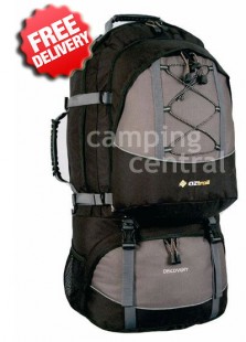 Oztrail Discovery 75 Lt Backpack Travel Pack Hiking Bag - Front View