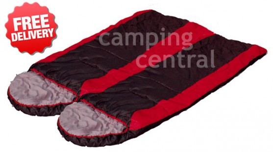 OZtrail Blaxland Duo Twin -5 Celcius Sleeping Bag - 230 x 80cm (Color Red)