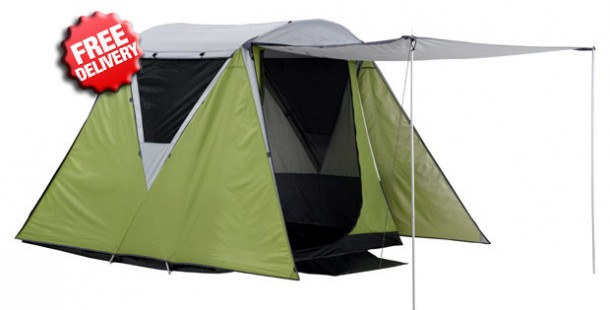 OZtrail Peak 4 Person Man Dome Tent - Front View