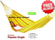 Brazilian Single Hammock Swing - 2.0 x 1.4m - With Free Shipping