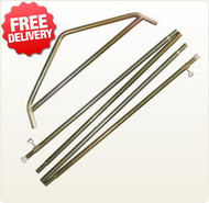 OZtrail Tourer 9 & 10 Plus Canvas Tent - Side Pole Kit