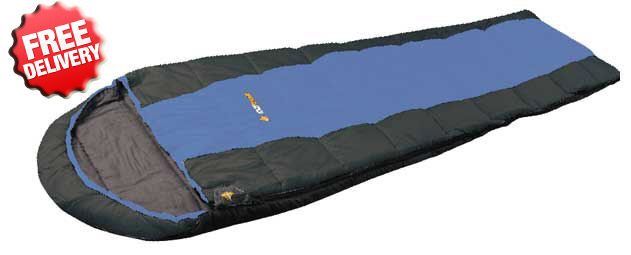 OZtrail Bowen Hooded Sleeping Bag +5 Cel. (Angle View)