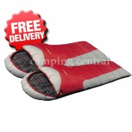 OZtrail Alpine View Jumbo -12 Celcius Double Twin Sleeping Bag - (Angle View)