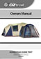 OZtrail Homestead Dome Tent user manual cover