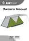 OZtrail Peak Dome Tent users manual cover