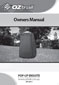 OZtrail Pop Up Shower Tent user manual cover