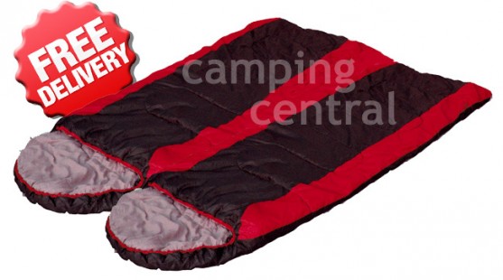 2 x OZtrail Blaxland Jumbo -5 Celcius - 240 x 90cm Sleeping Bag (Twin Pack)