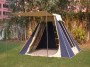 OZtrail Tourer 9 Canvas Touring Tent - (Front View)