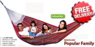 Brazilian Family Large Hammock Swing - (Angle View)